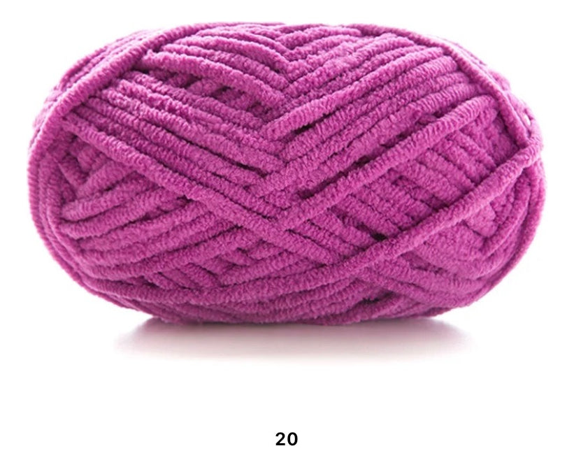 Lana Chenille 3,5mm 50grs