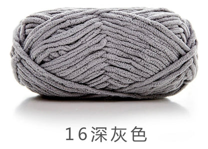 Lana Chenille Poliéster 5mm 100grs