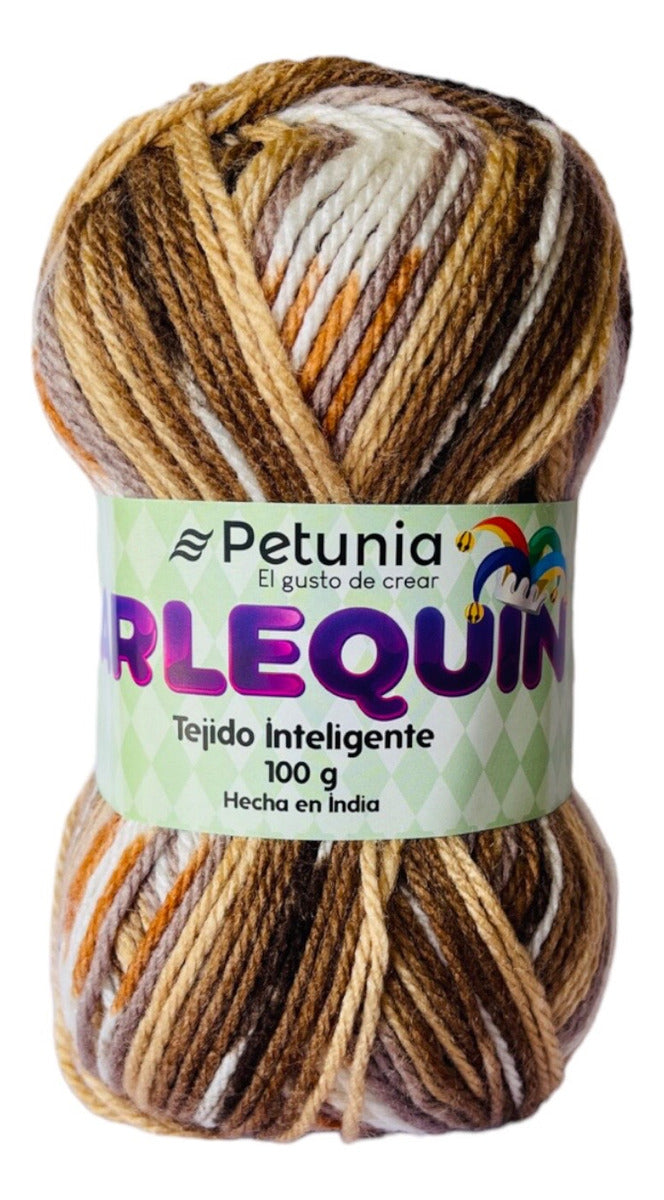Lana Arlequín 100grs Petunia Tejido Inteligente