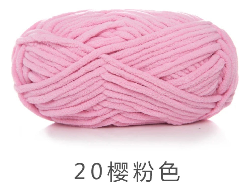 Lana Chenille Poliéster 5mm 100grs
