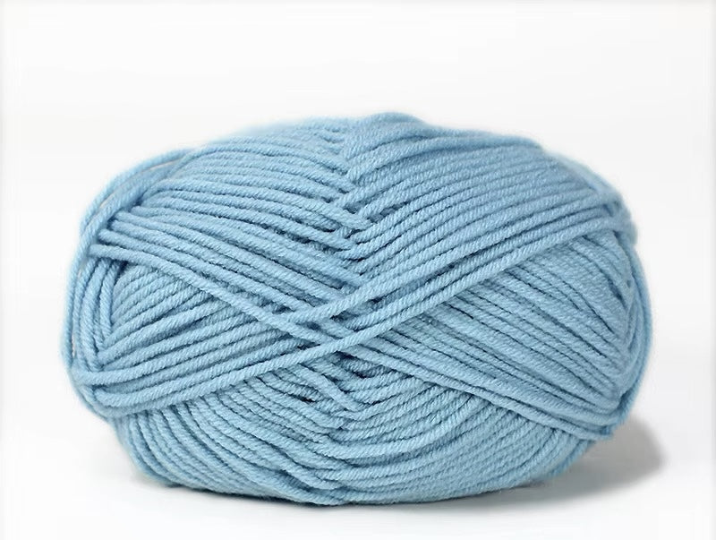 Lana Milk Cotton 50grs (4 Hebras Dobles 2mm) 90mts Aprox.