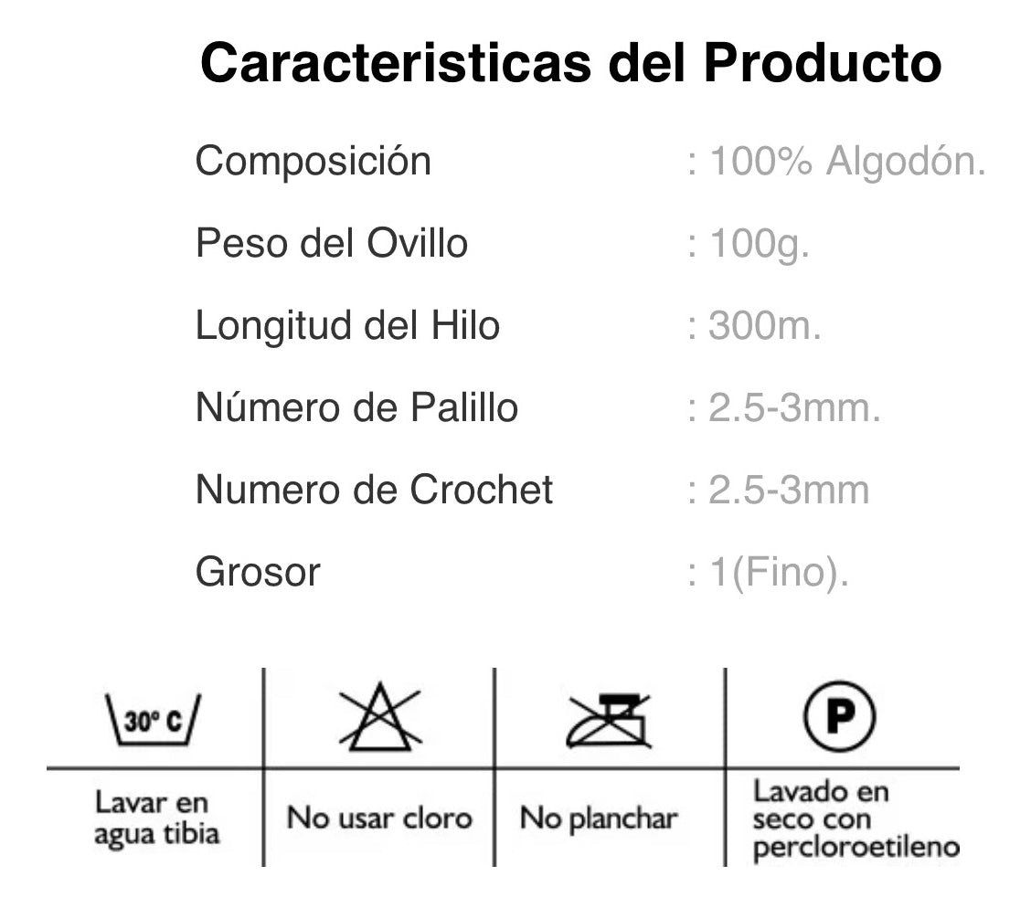 Algodón Cotton Premium Ukryl 100g.