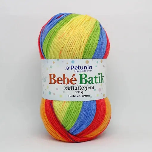 Lana Bebé Batik 100grs Petunia