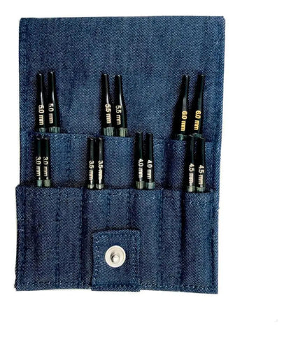 Set Palillos Intercambiables Mini Denim Knit Pro (5cm) Denim Mini