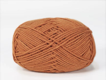 Lana Milk Cotton 50grs (4 Hebras Dobles 2mm) 90mts Aprox.