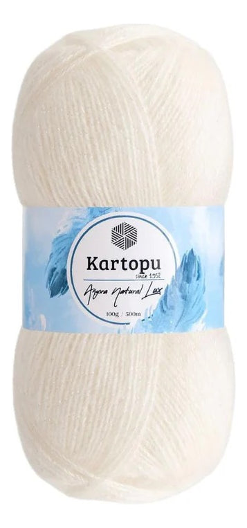 Lana Angora Natural Lux 100grs Kartopu