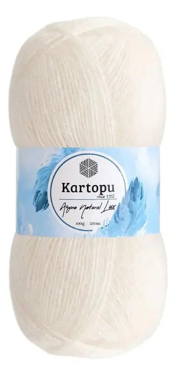 Lana Angora Natural Lux 100grs Kartopu