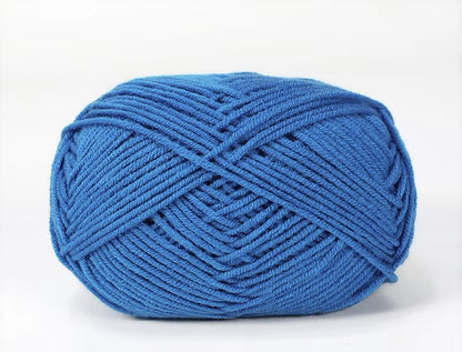 Lana Milk Cotton 50grs (4 Hebras Dobles 2mm) 90mts Aprox.